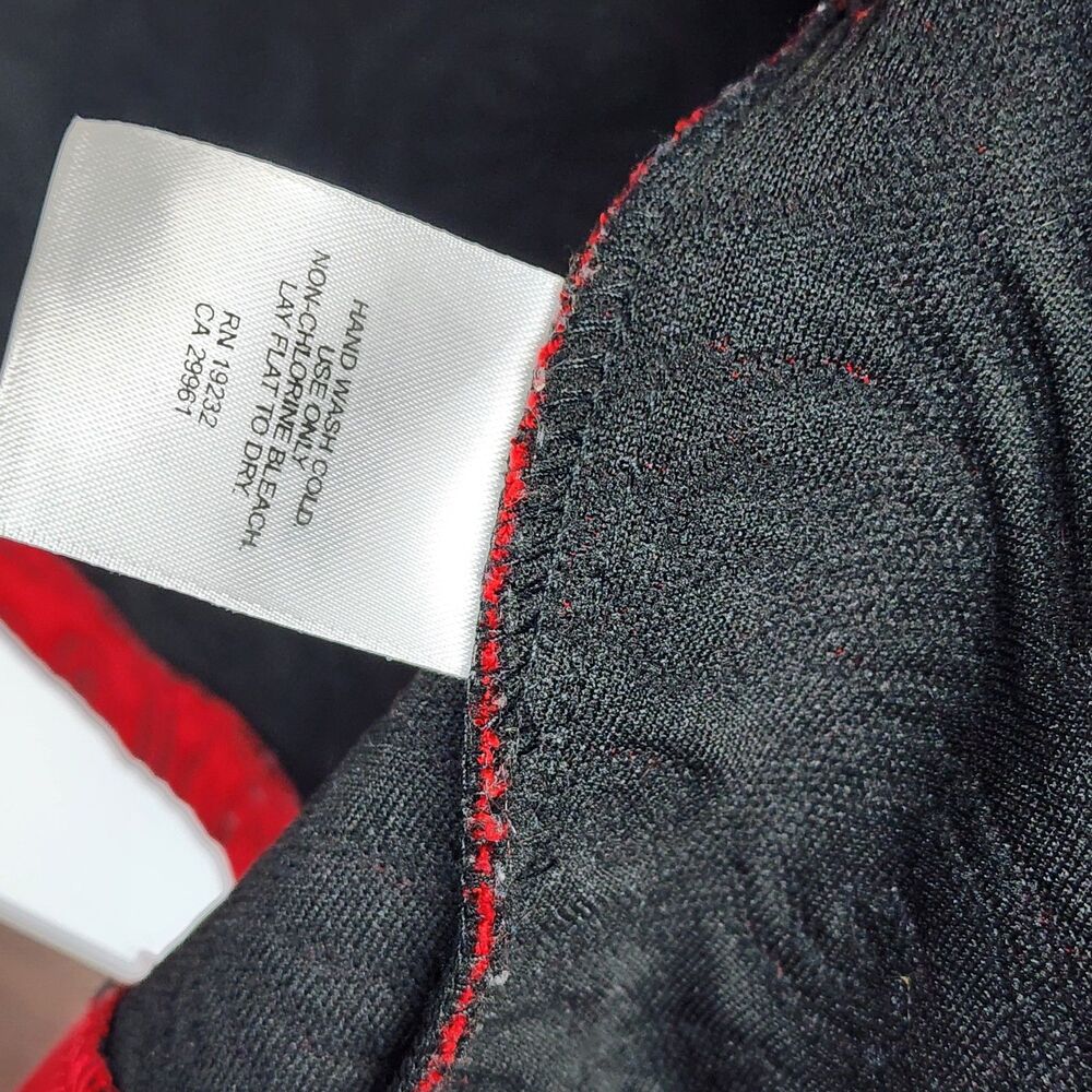 Alfred Dunner Quilted Butterfly Red Zip Up Jacket Size 14 - Picture 9 of 11